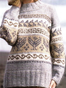 свитера с норвежскими узорами и схемы