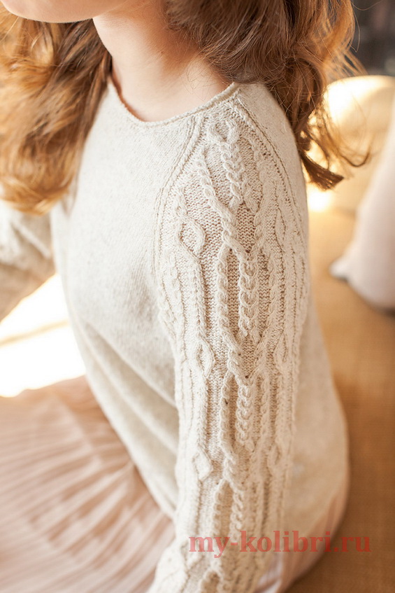 Модный свитер спицами «Hellebore» by Michele Wang