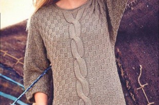 Вязанные свитера женские спицами фото
